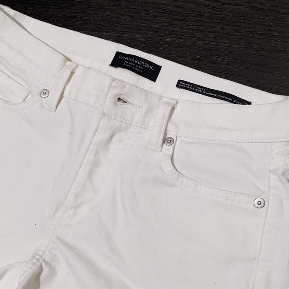White Banana Republic Mid-rise Shorts Size 26 - Picture 2 of 3
